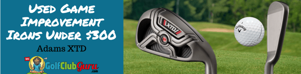 adams xtd used game improvement irons under 300