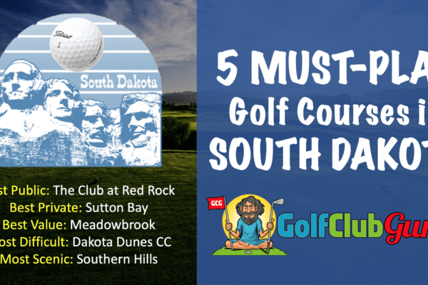 the best golf courses in the state of south dakota SD