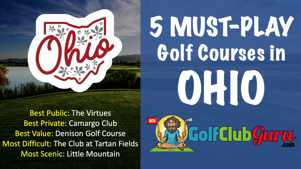 the top 5 golf courses in ohio by category