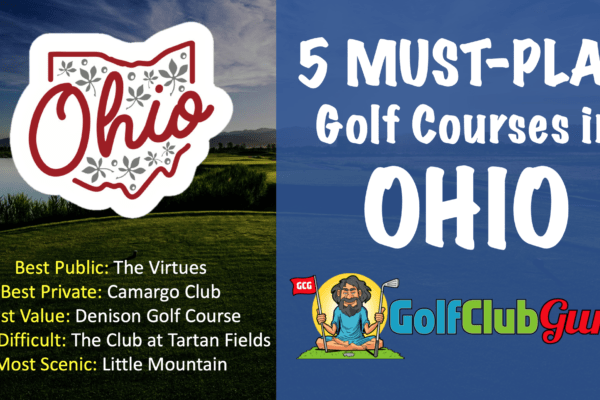 the top 5 golf courses in ohio by category