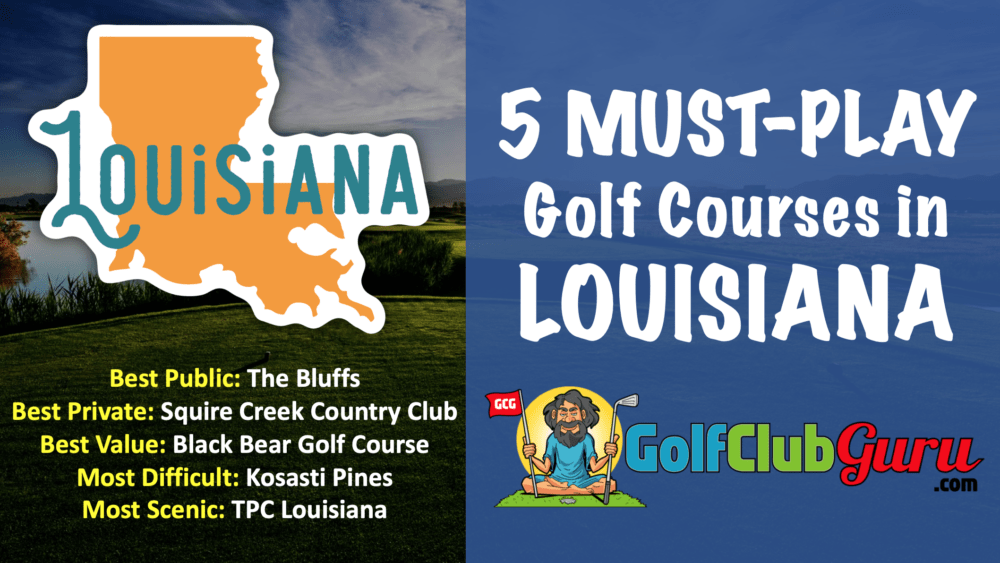 the nicest public golf courses in louisiana