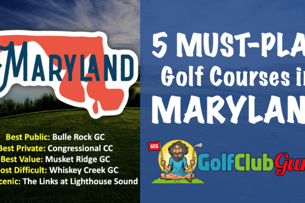 the top golf courses in maryland