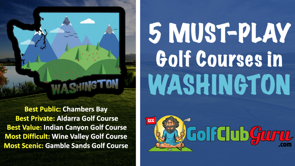 the top 5 golf courses in washington