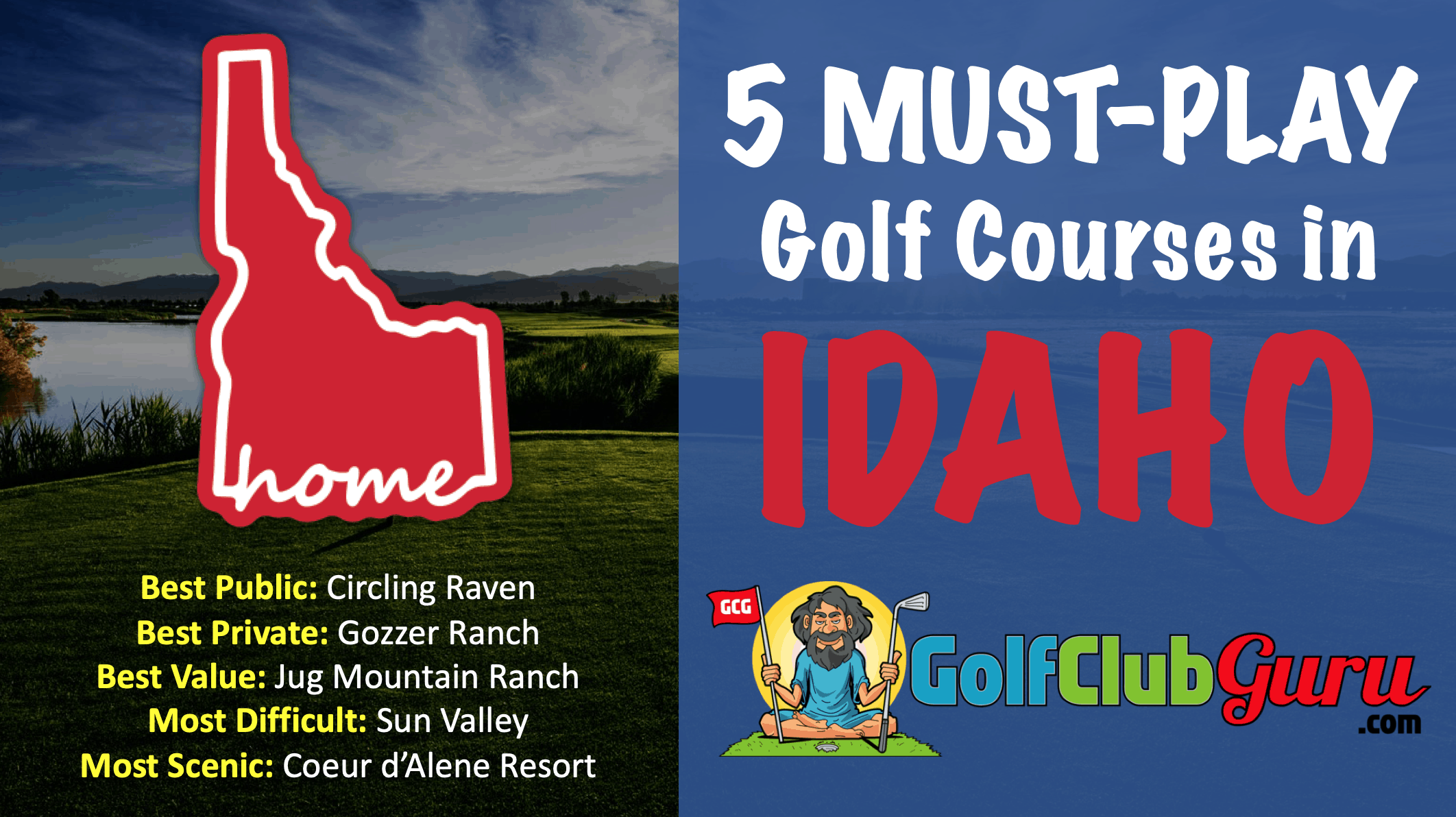 the best golf courses in idaho public private top 5 Golf Club Guru