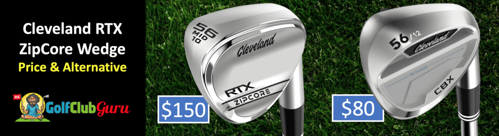 rtx zipcore vs cbx price golf under 100 wedge