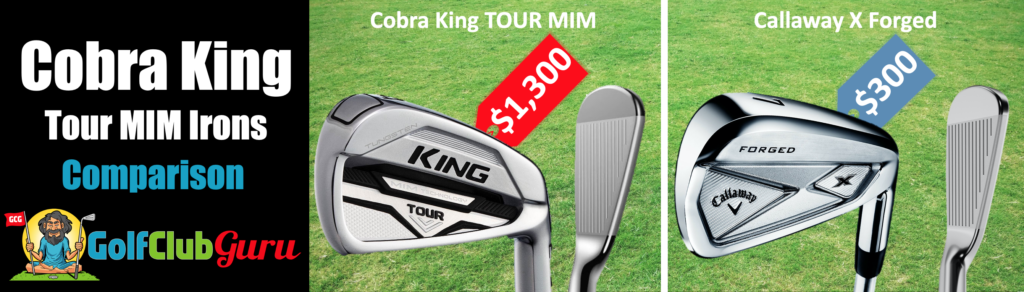 cobra king tour mim irons comparison vs callaway x forged